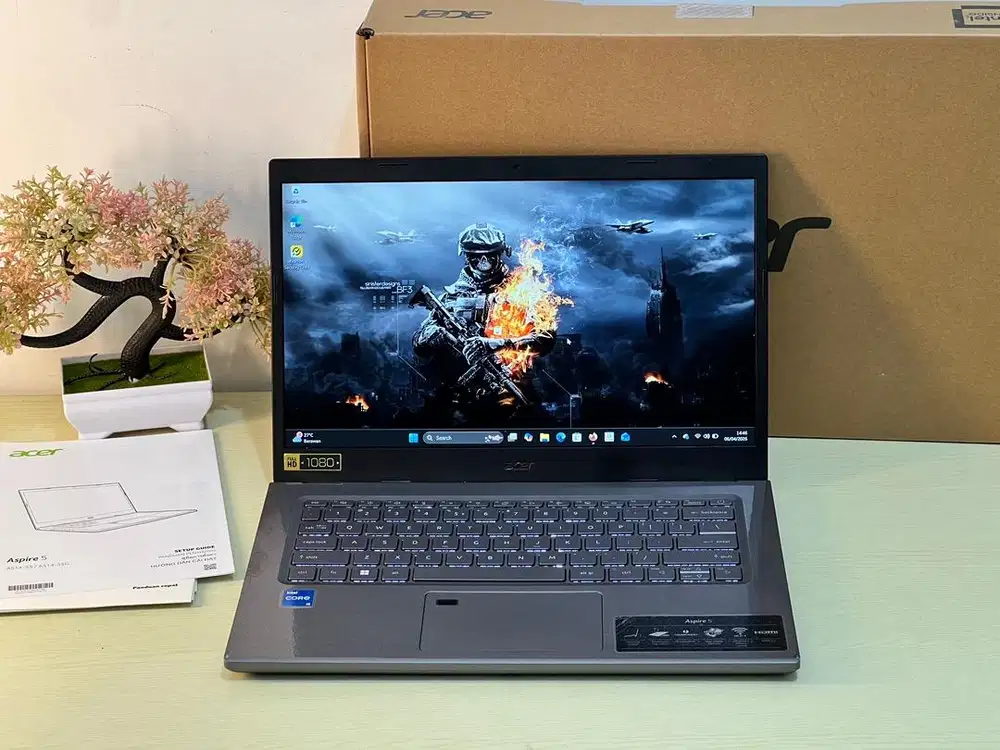 Acer Aspire 5 i5-1235U RAM 8 GB SSD 512 GB 14 FHD IPS Fullset Murah