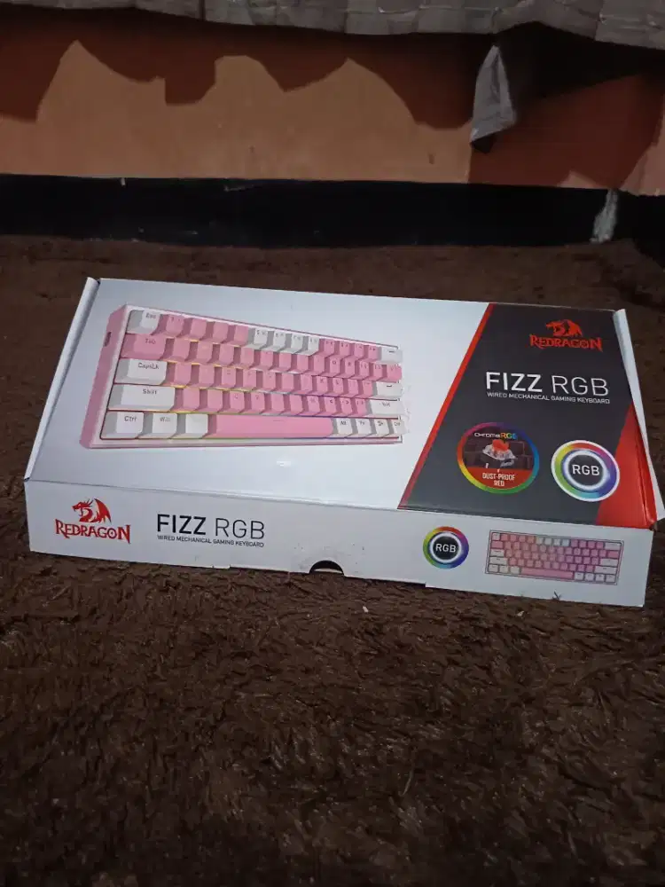 Keyboard Gaming RedDragon K617 FIZZ RGB 60%