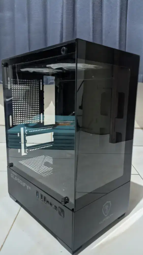 Case Casing PC Vurrion Glassify mini tower Micro Atx Mini Itx