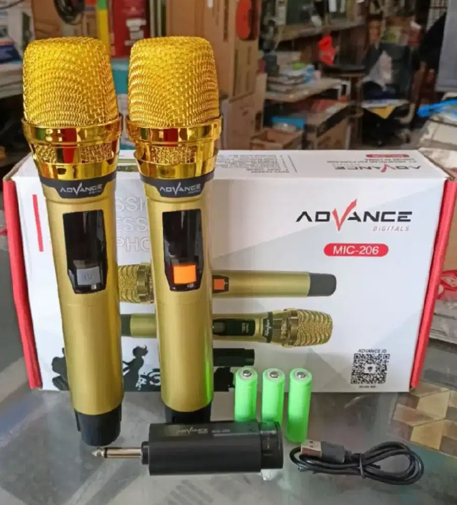 MICROPHONE ADVANCE WIRELESS 206 ISI 2PCS