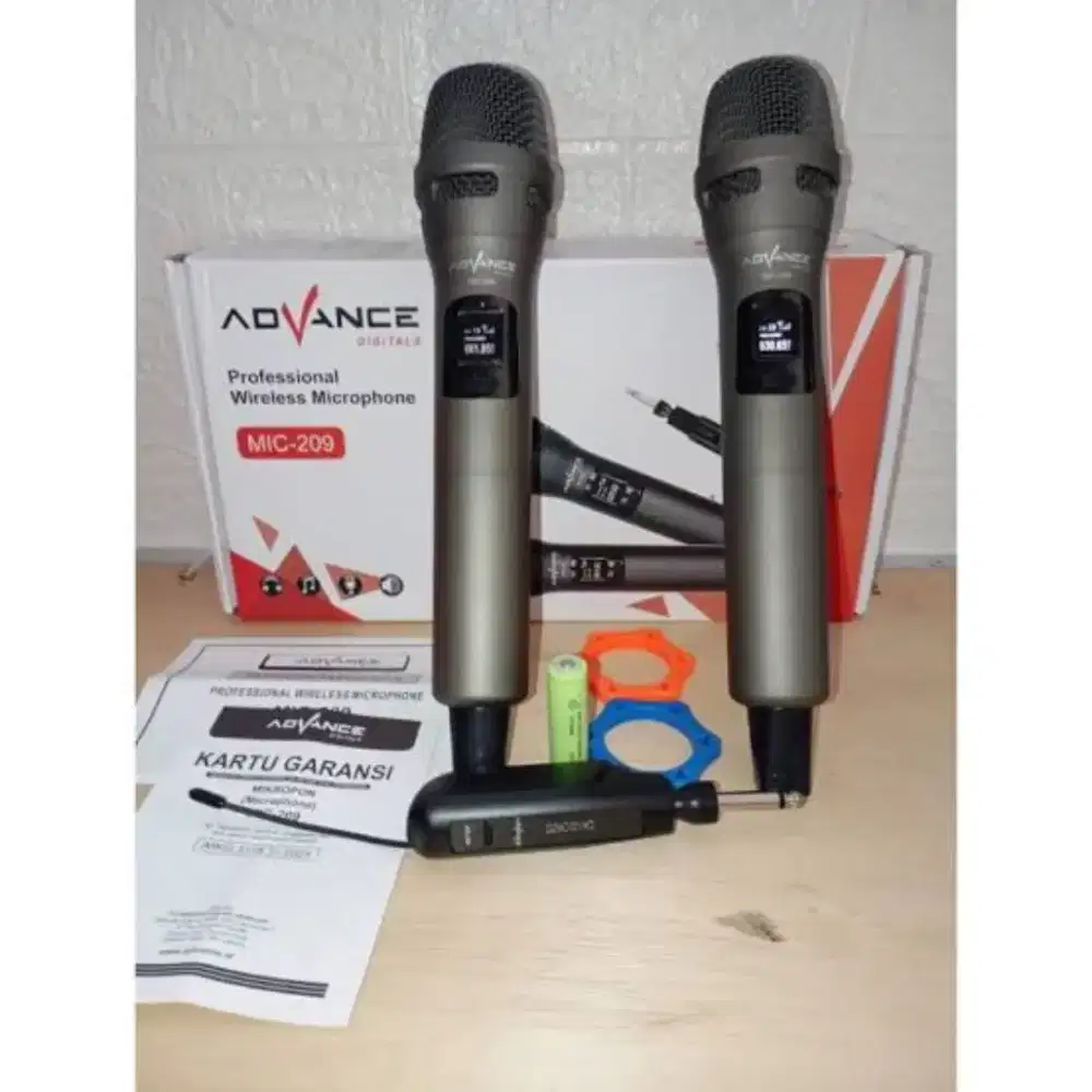 MICROPHONE ADVANCE WIRELESS 209 ISI 2PCS