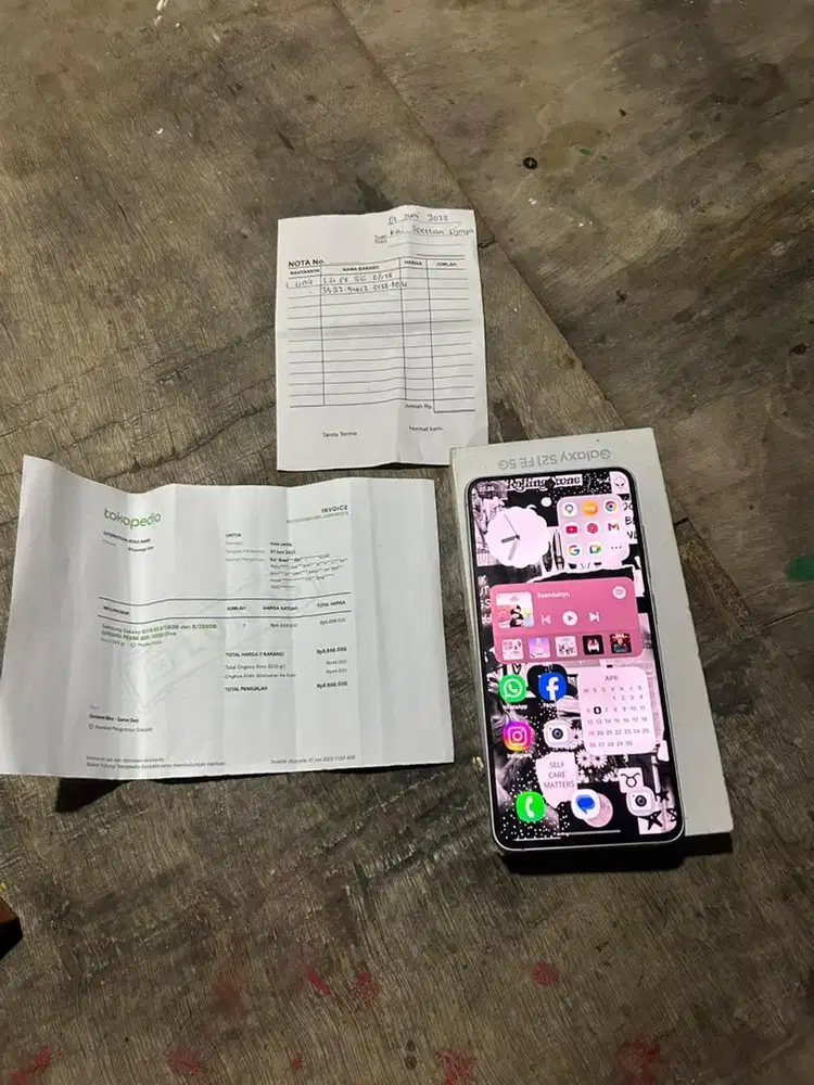 Samsung s21 fe 8/128 fullset min ring kamera