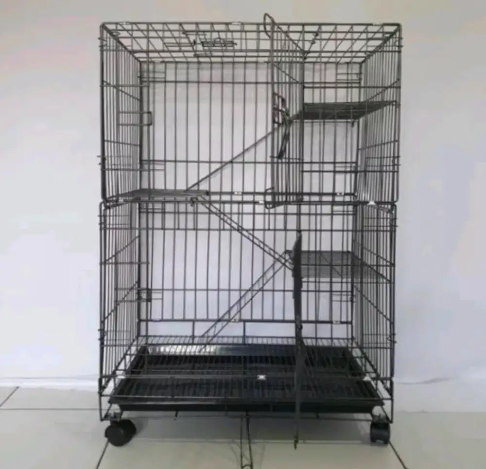 Kandang kucing 3 tingkat