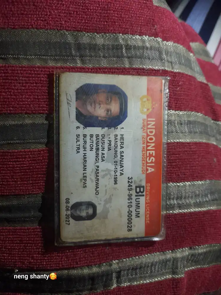 Saya mencari loker. Bermodal sim. Siap diarahkan dalam dan luar kota