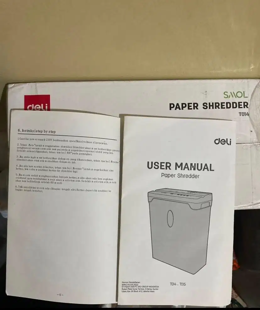 DELI SMOL Paper shredder T014