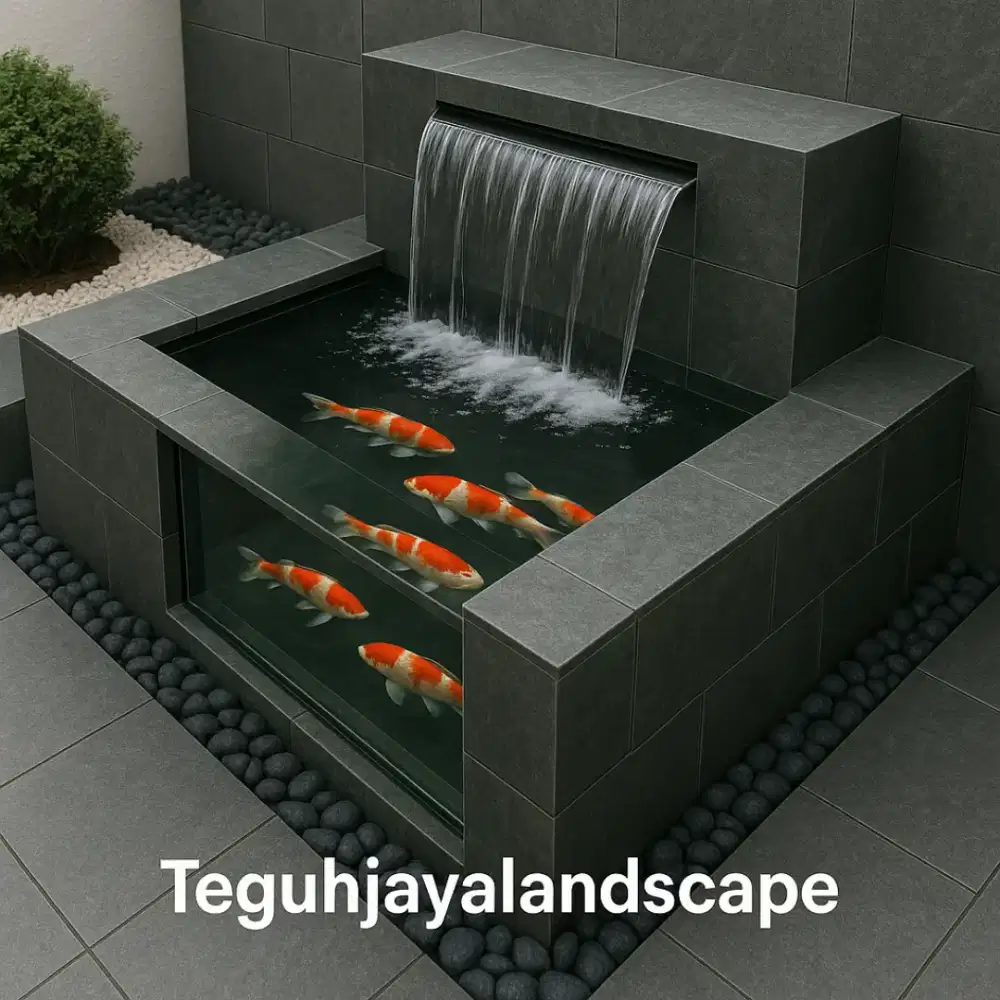 Tukang kolam ikan koi