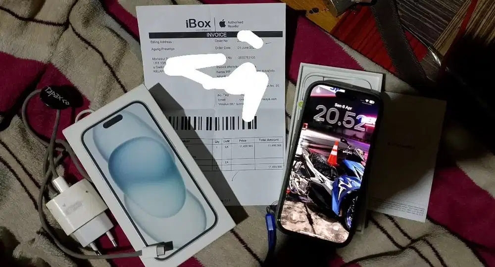 IPhone 15 ibox 128 fullset nominus garansi on juni 2026