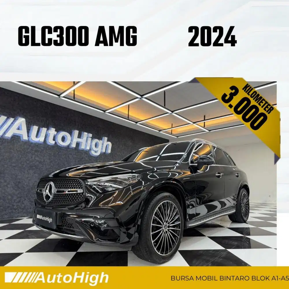 DP10% [Km3.000] GLC300 AMG 2024 Black / GLC 300 Reg 2023 #AUTOHIGH