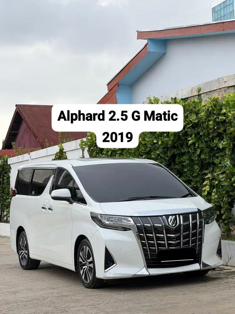 Alphard 2.5 G Bensin AT 2019 [Km 51 ribuan]