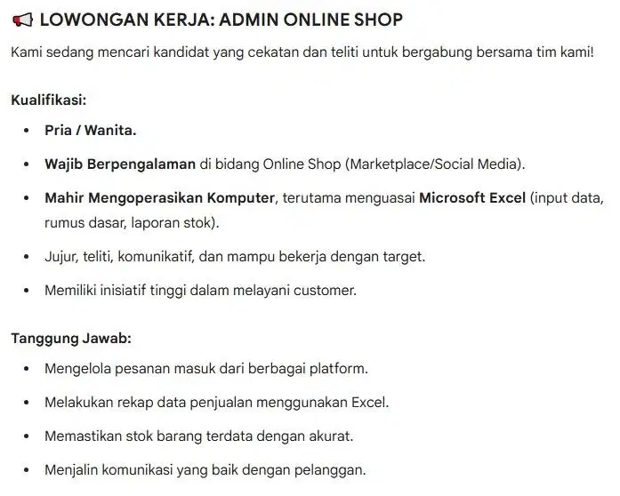 Di cari Admin Onlineshop