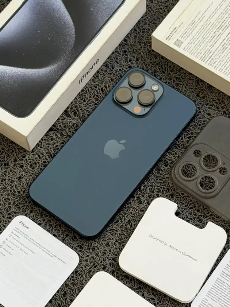 Apple iPhone 15 Pro Max Blue Titanium 256gb Fullset original