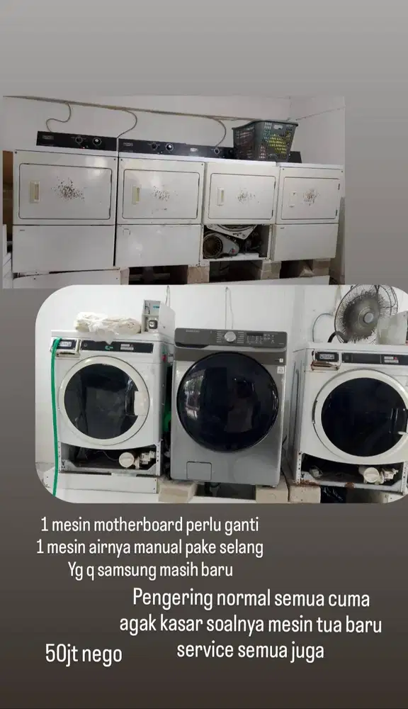 Mesin cuci dan pengering laundry