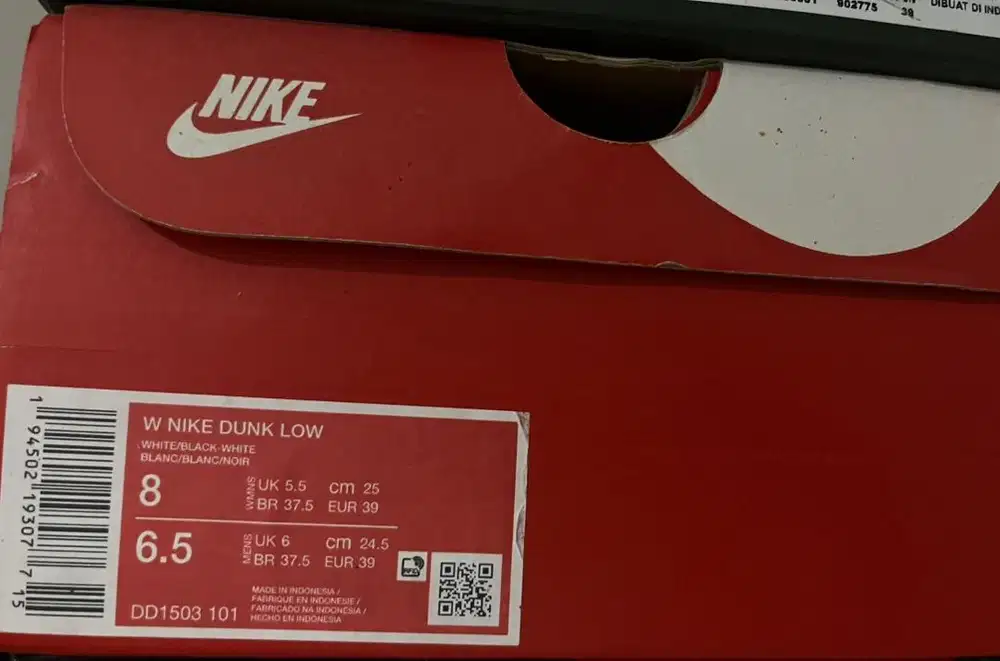 W NIKE DUNK LOW WHITE/BLACK-WHITE