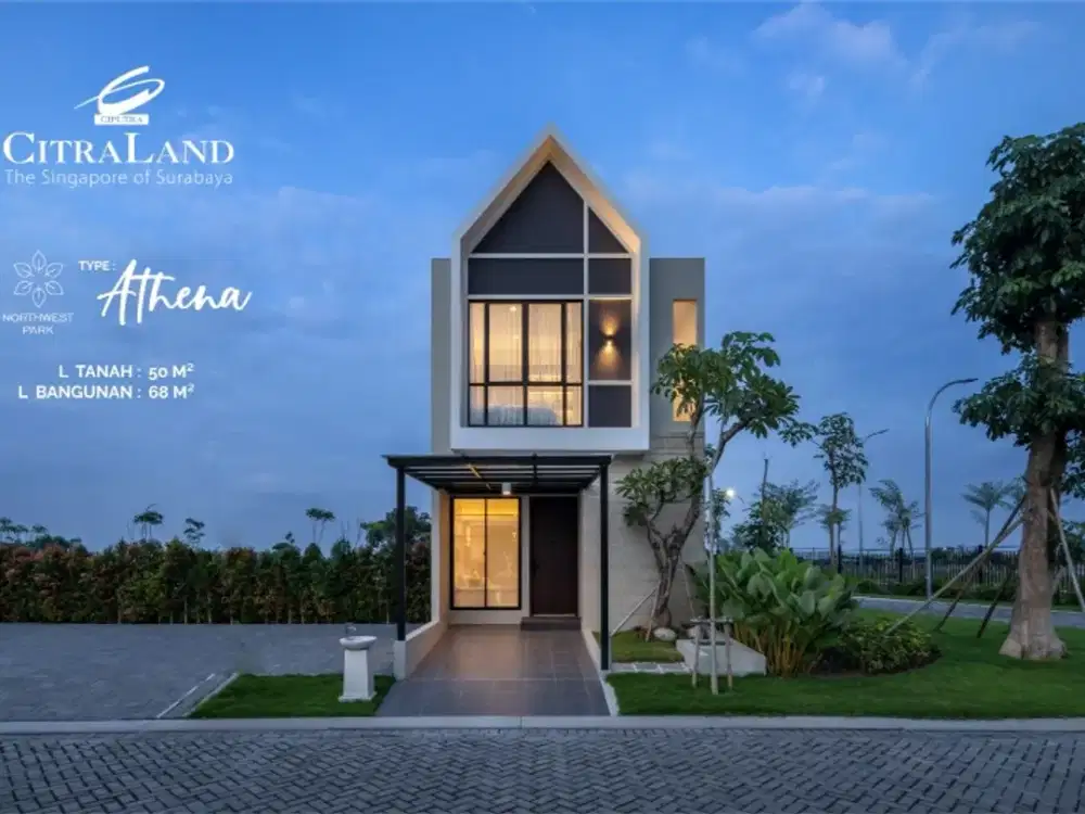 Dijual rumah baru ready stok CitraLand Surabaya Northwest Park