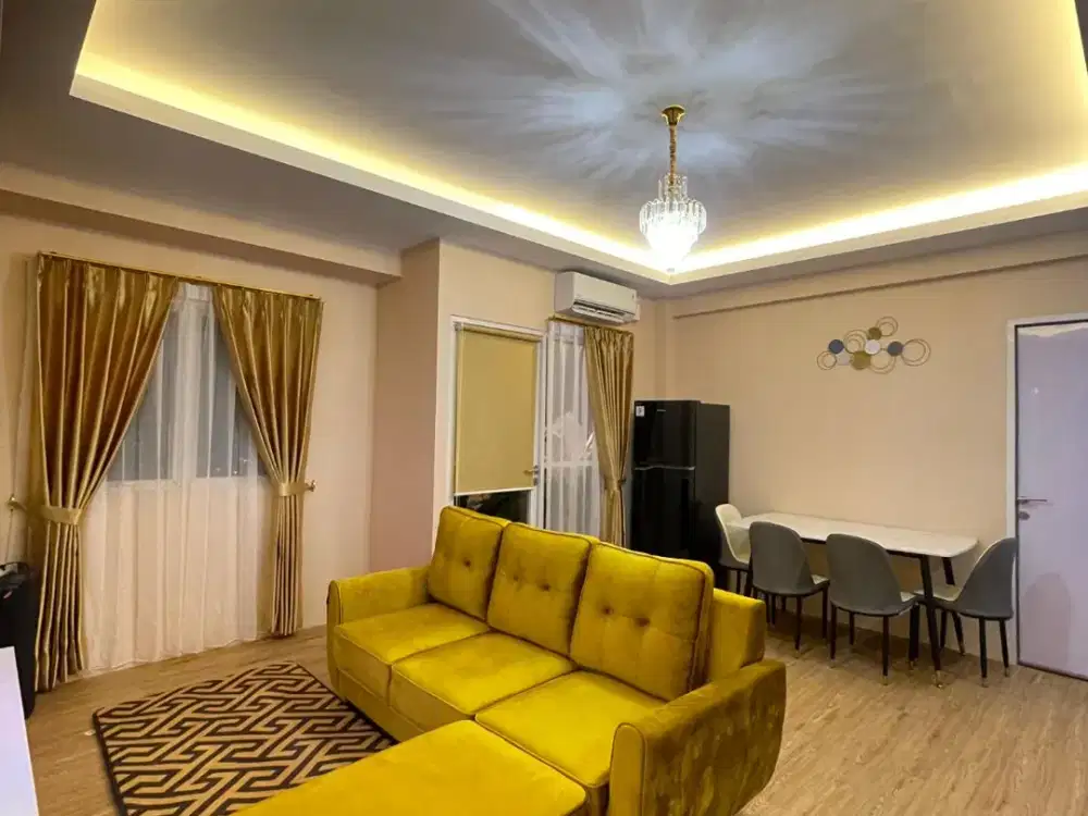 Dijual Cepat Apartemen Full Furnish Di Puncak Dharmahusada Dekat Galaxi Mall Dan Kampus Unair Surabaya