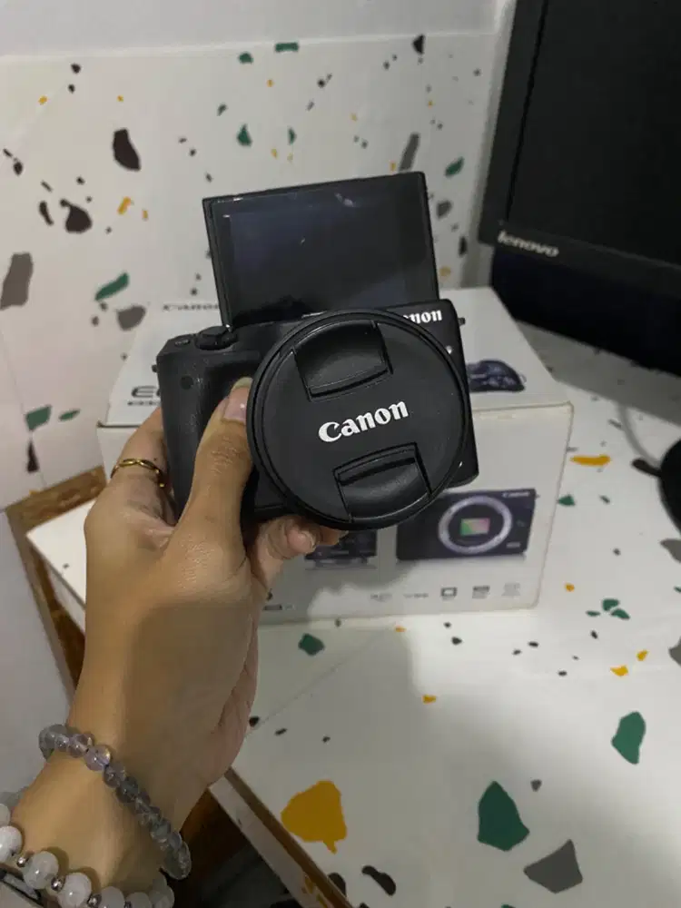 [FULLSET] Canon EOS M3 Black - Mulus Terawat - Murah Bandung