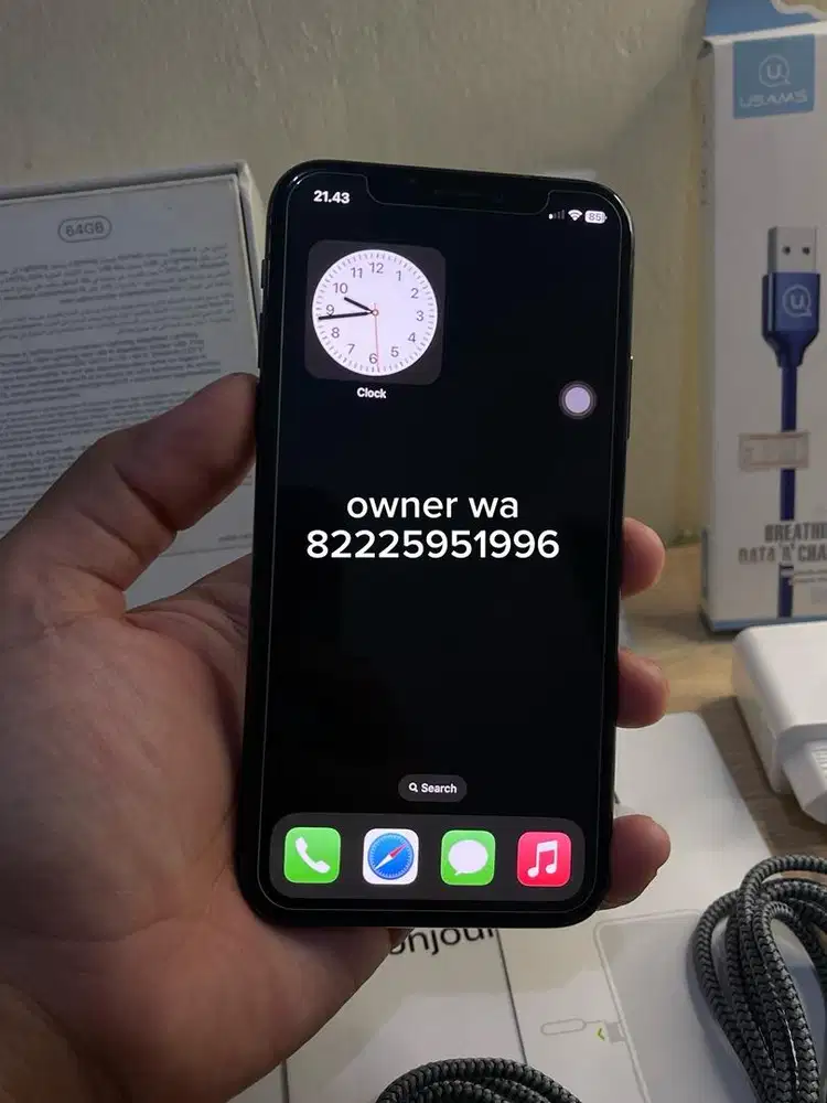 Iphone X 64gb Fullset Ori Sinyal Permanen Murah Nett