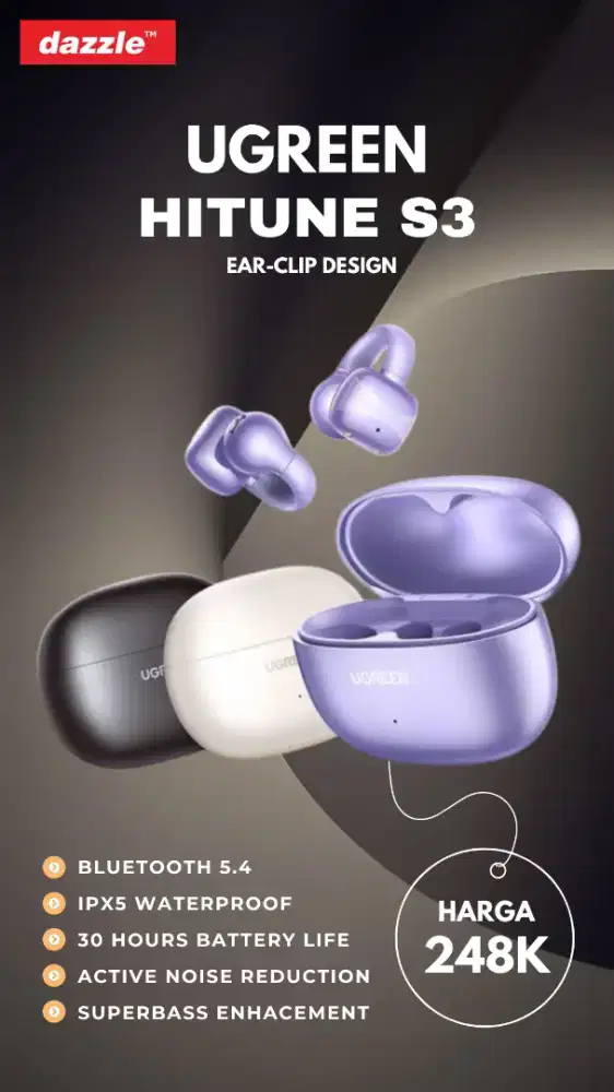 UGREEN HITUNE S3 EAR CLIP DESIGN
