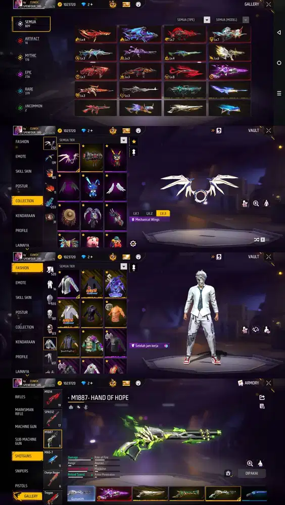 DI JUAL AKUN FF SULTAN AMAN DAN TERPERCAYA