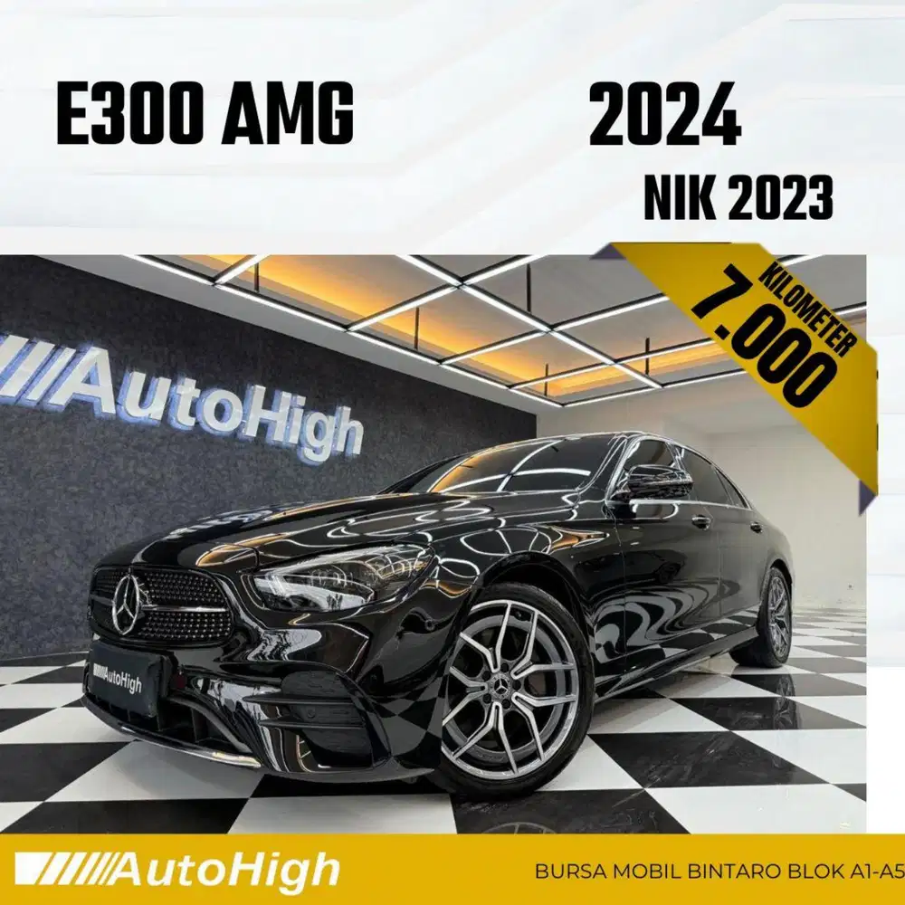 DP10% [Km7.000] E300 AMG 2023 Black Reg 2022 #AUTOHIGH