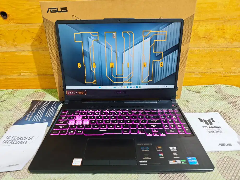 TUF F15 FX506HF Core i7-11800H RAM 16GB NVMe 512GB RTX 2050 4GB 144Hz