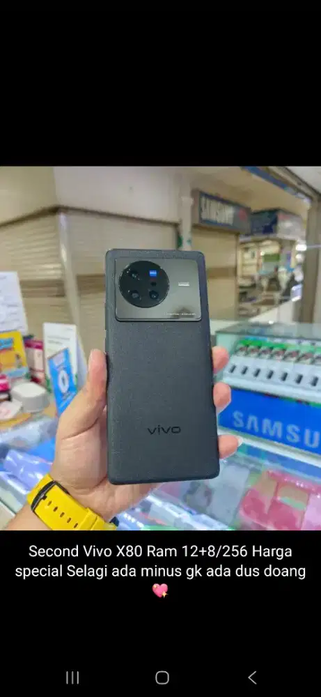 Vivo X80 RAM 12+8GB / 256GB Second – Spek Tinggi, Harga Spesial!