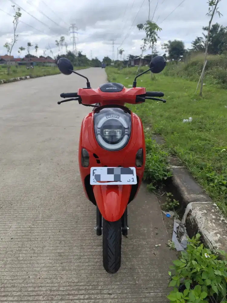Scoopy fashion merah