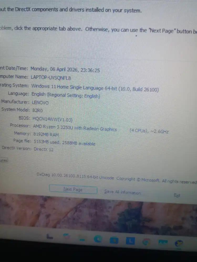 Laptop gaming amd ryzen 3 radeon vega 3 8/256gb
