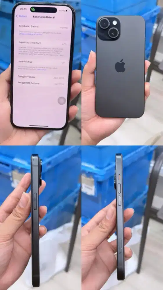 Iphone 15 128GB midnight black ibox