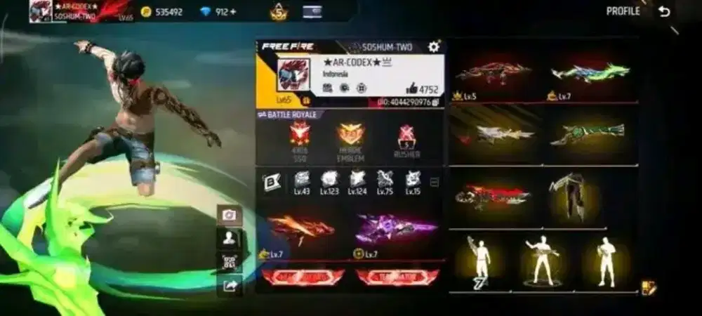 Ready stok akun ff dijamin amanah