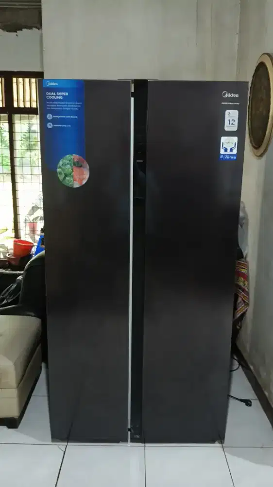 Kulkas Side By Side MIDEA Multi Air Flow Inverter Quattro 558 Liter