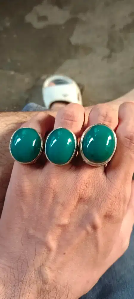 Batu Bacan borongan ring perak