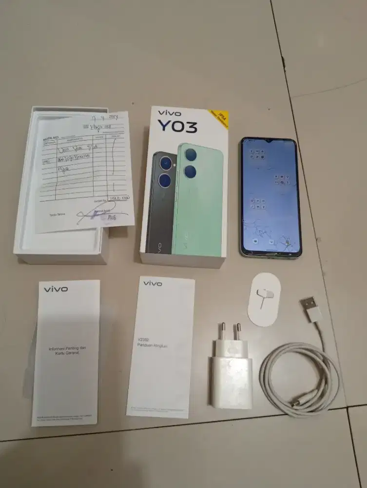 ViVO Y03 hijau 4gb / 128gb