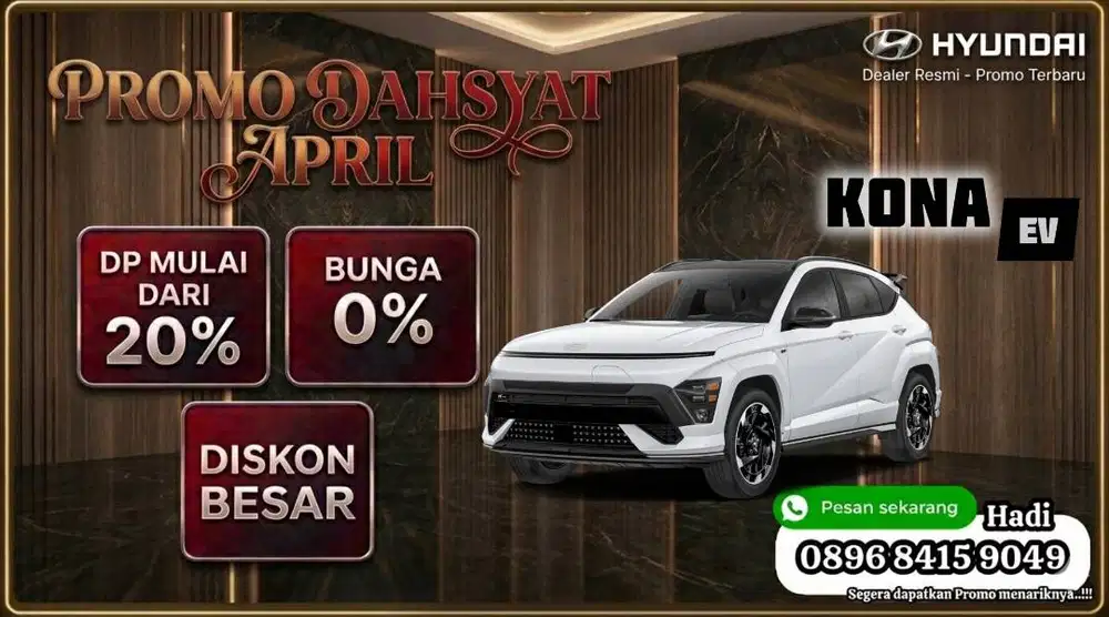 [Mobil Baru] promo kona ev N-line style prime reguler signature kredit