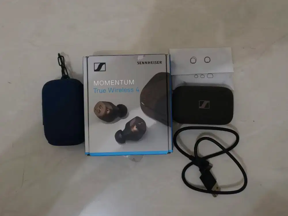 Seinnheiser Momentum True Wireless 4 Black Cooper| Bekas Like New
