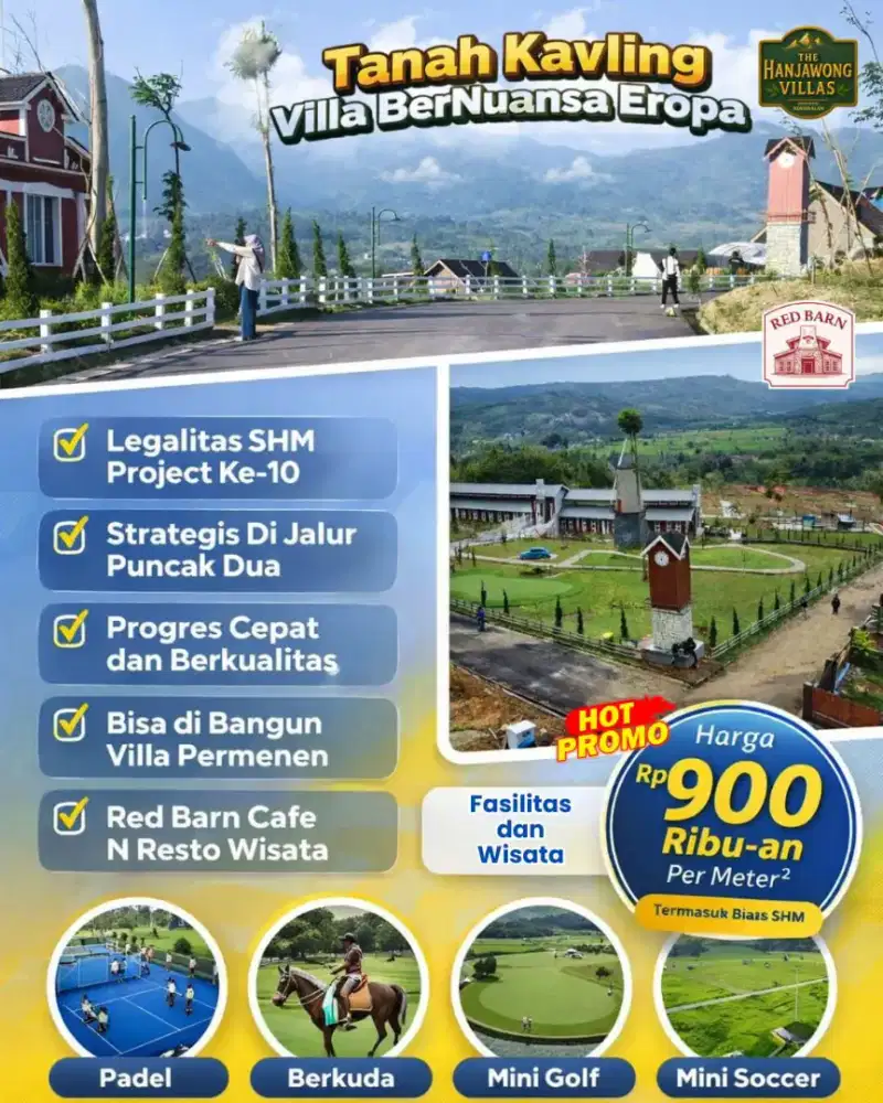 Kavling Vila bernuansa Eropa SHM Puncak 2