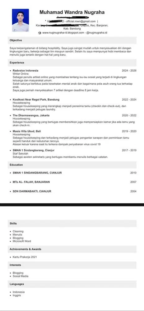 Mencari Pekerjaan Sebagai Housekeeping dan Lowongan lainnya