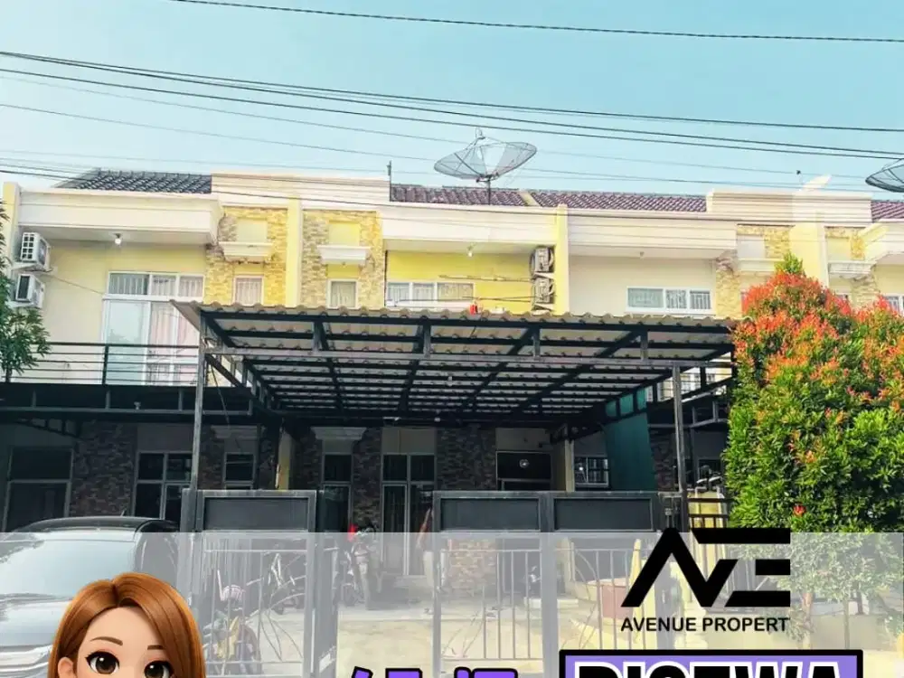 MURAH RUMAH TAMAN SURYA 5 FURNISH HADAP UTARA UKR 5X18,5 MTR