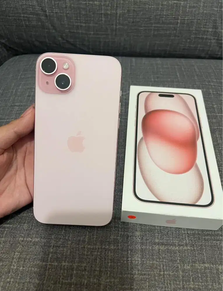 iPhone 15 Plus+ Pink 128gb ex Garansi Resmi iBox Digimap Nominus