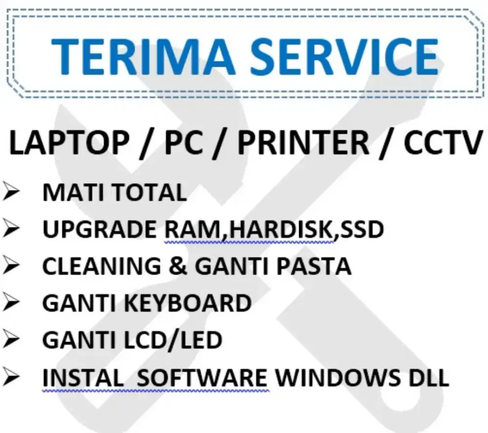 Servis Laptop PC Printer dll