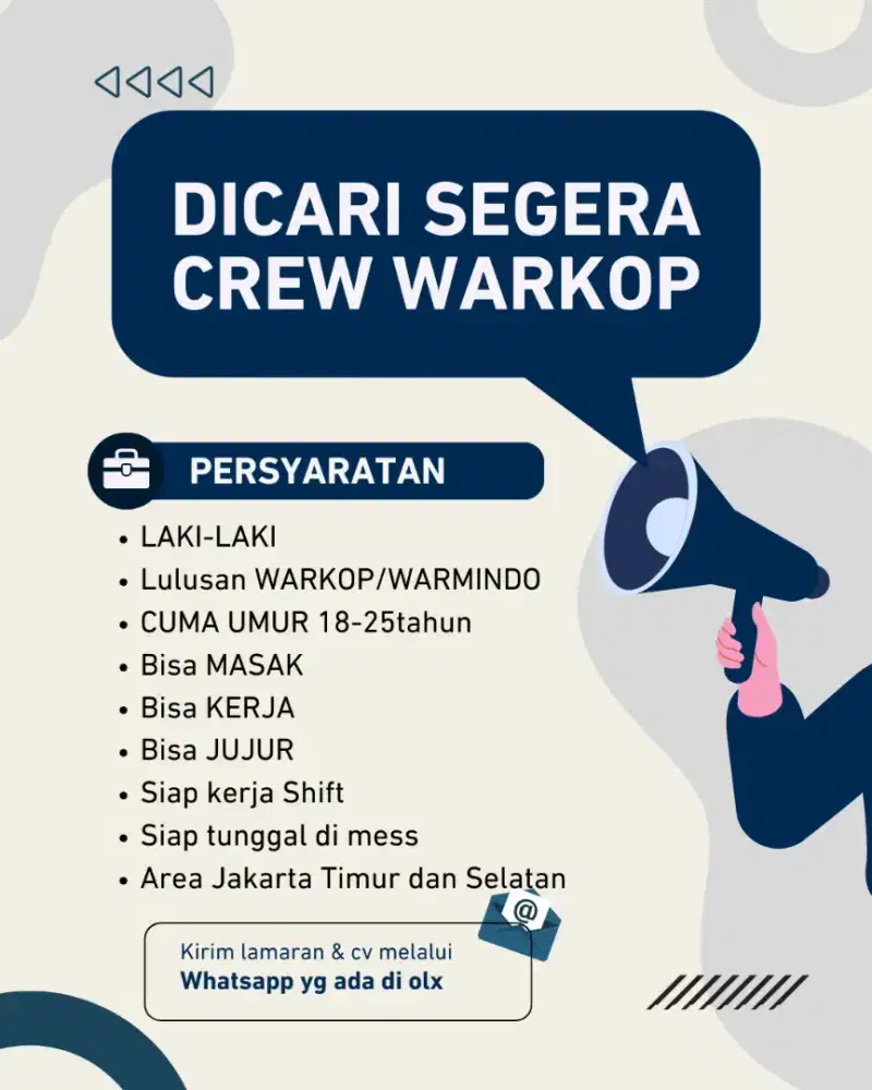 Karyawan warkop semi cafe