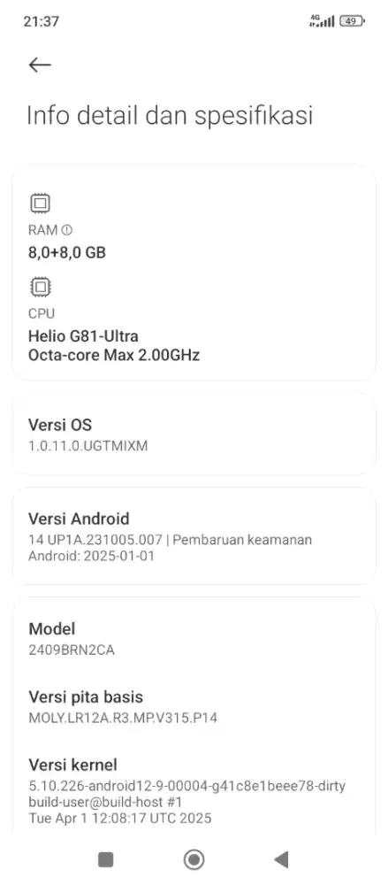Redmi 14 C no minus