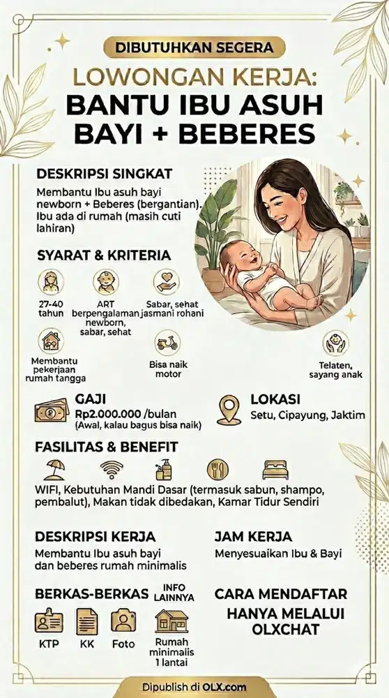 Bantu Ibu urus Bayi