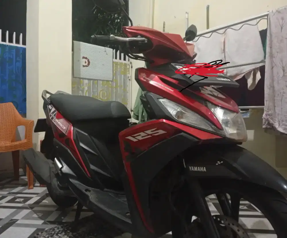 Mio M3 Anak Muda Merah Maroon Full