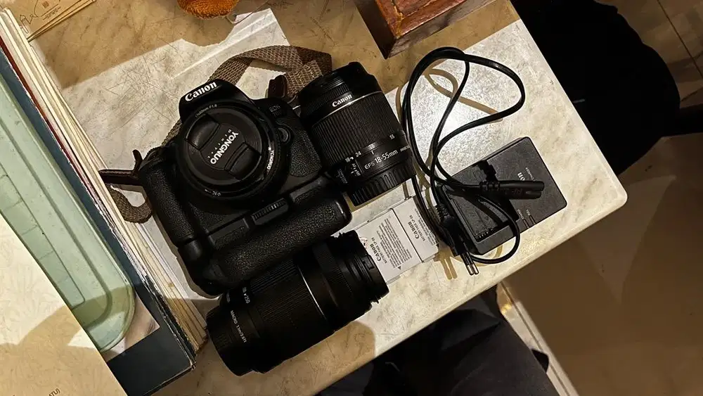 Dijual Cepat! Paket lengkap canon 700D - Belajar atau profesional