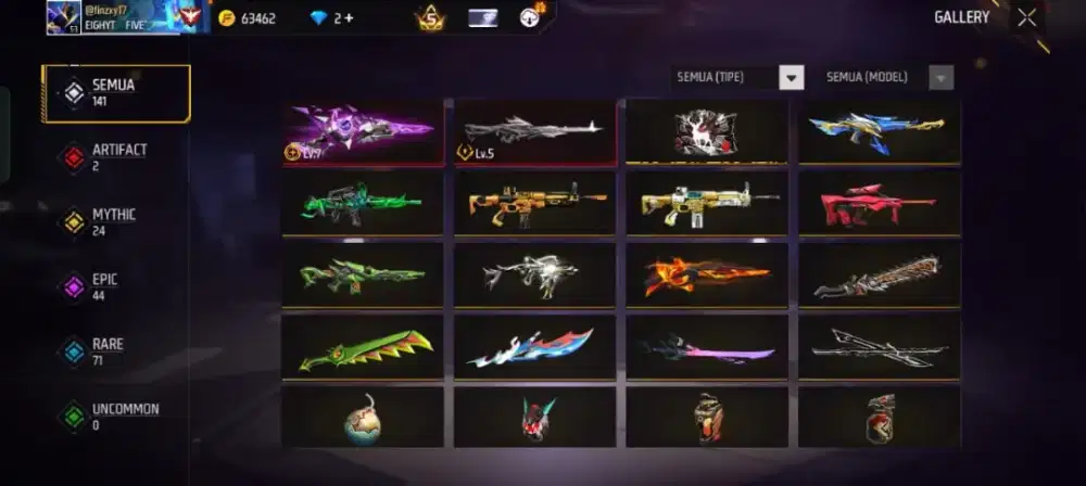 jual akun free free spek gg