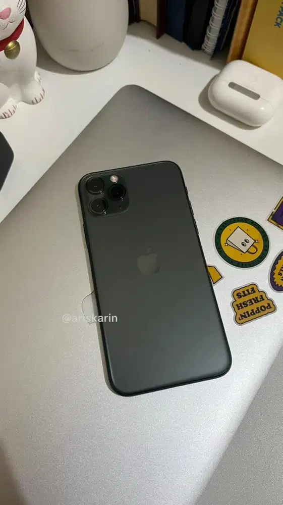 Iphone 11 Pro 256gb Green | Face Id On | All Sim | Mulus