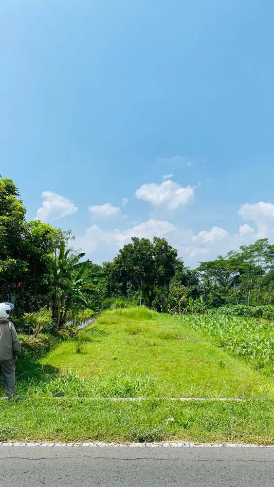 TANAH DIJUAL: MINGGIR SLEMAN VIEW BUKIT MENOREH & SUNGAI (SHM)