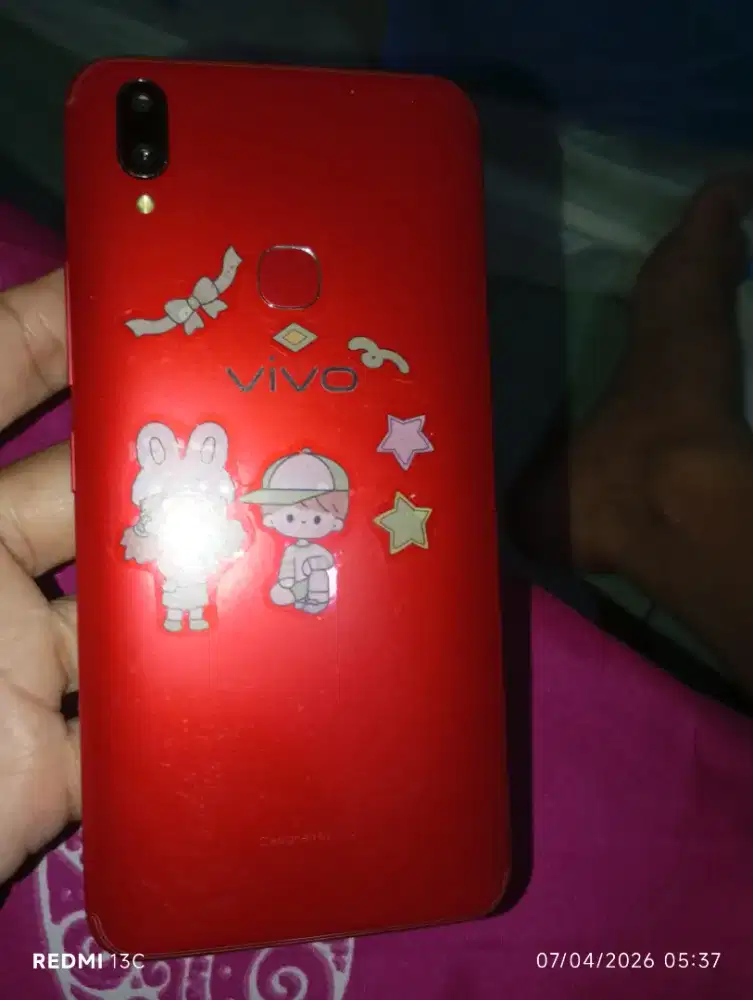 HP VIVO V 9 WARNA MERAH PAKAI NORMAL LANGSUNG PAKAI