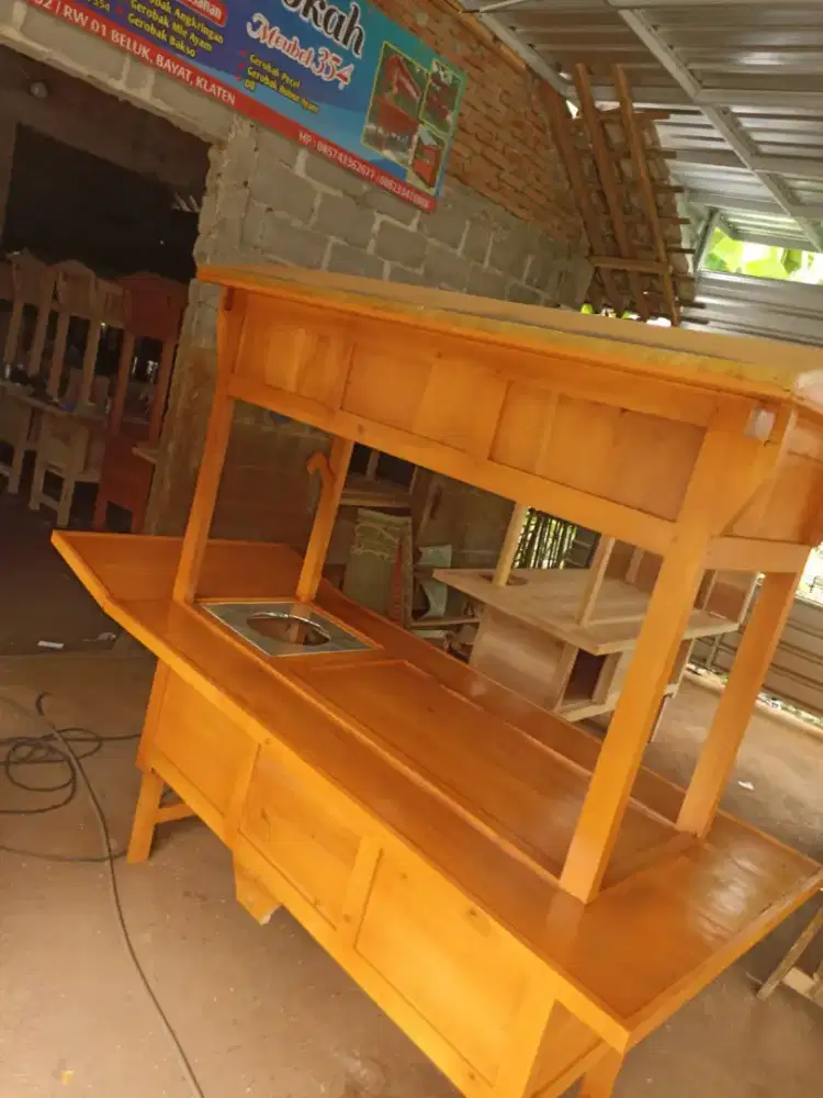 Jual Gerobak Angkringan, Bakso, Mie Ayam, Bubur, Sate, Soto, Pecel dll